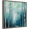 To the Woods (Trees) by Wild Apple 16-in. W x 16-in. H. Canvas Wall Art Print Framed in Grey